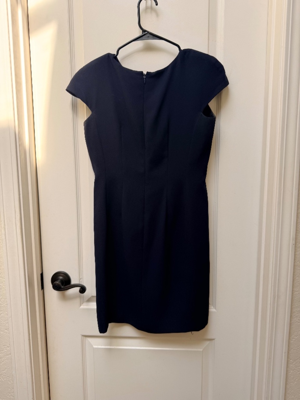 Classic Navy Sheath Dress | Cap Sleeve | Ann Taylor | Petite-Friendly | Work